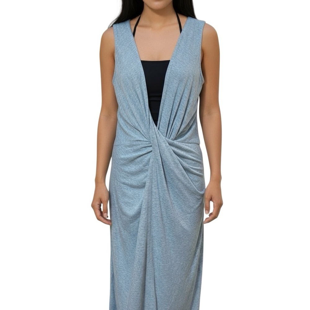 Free People Beach Elegant Blue Sleeveless Beach Dress M